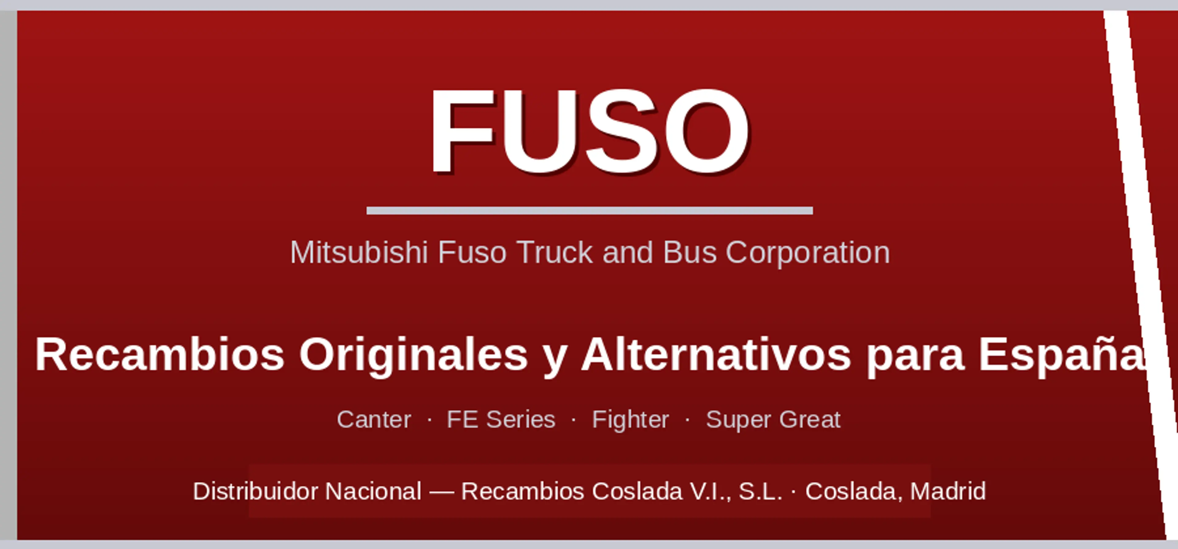 DISTRIBUCIÓN DE RECAMBIOS FUSO